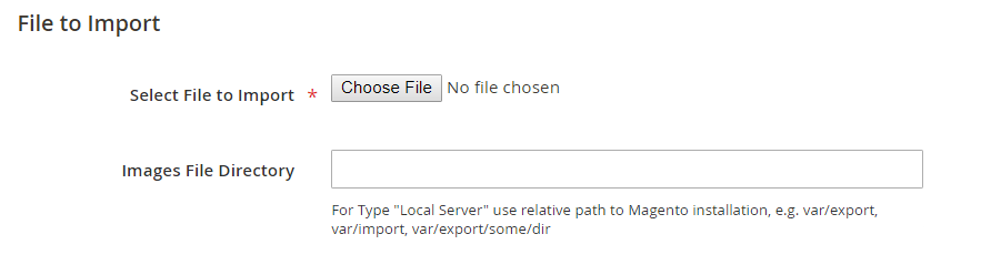 Select File to Import