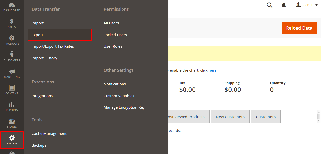Magento 2 Export Categories