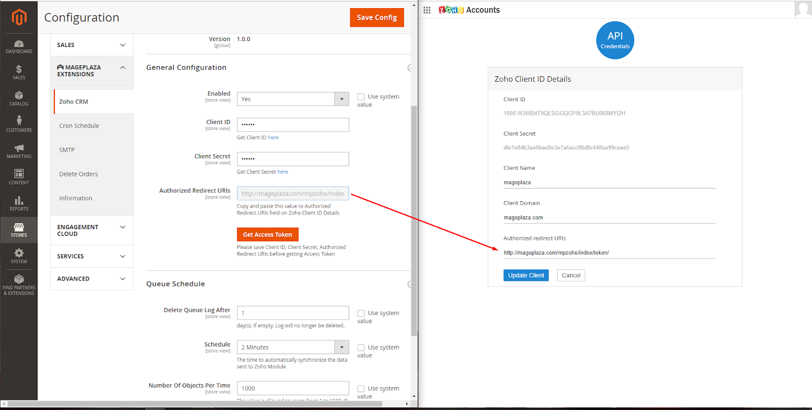 Authorized Redirect URIs